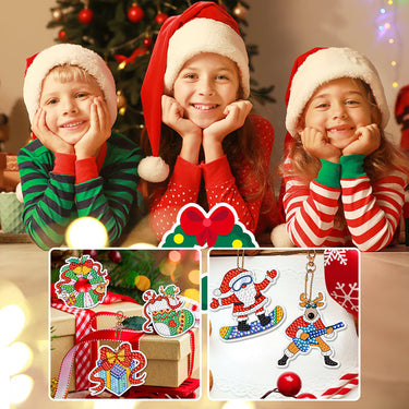 SparklyXmas | Sorpresa festiva - Llavero de pintura de diamantes DIY caja ciega